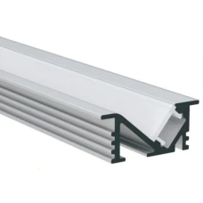 Kloodi KLP2009_3 21*9 (мм). Врізний алюмінієвий профіль для LED стрічок, з розсіювачем PC 3м. (Ціна за 1 штуку)