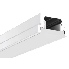 Kloodi KLP2213_2 22*13 (мм). Підлоговий алюмінієвий профіль для LED стрічок, з розсіювачем PC 2м. (Ціна за 1 штуку)