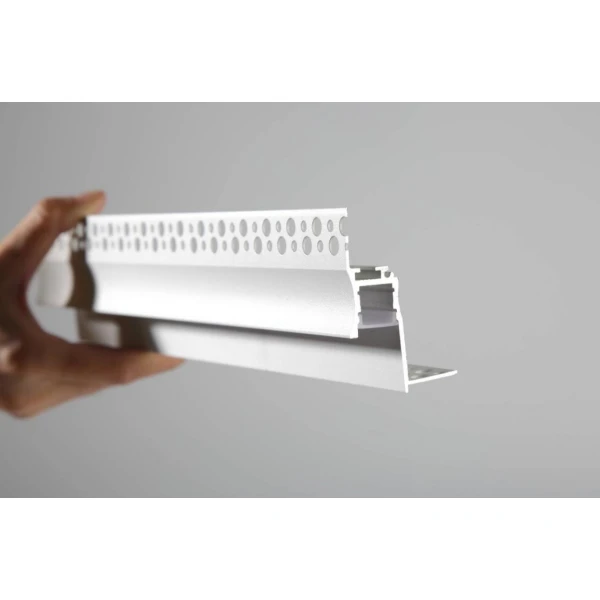 Алюмінієвий профіль KLP4062TR_3 KLOODI для LED стрічок, з розсіювачем врізного монтажу (ефект "тіньового шва") 3м. (Ціна за 1 штуку) - Фото 5