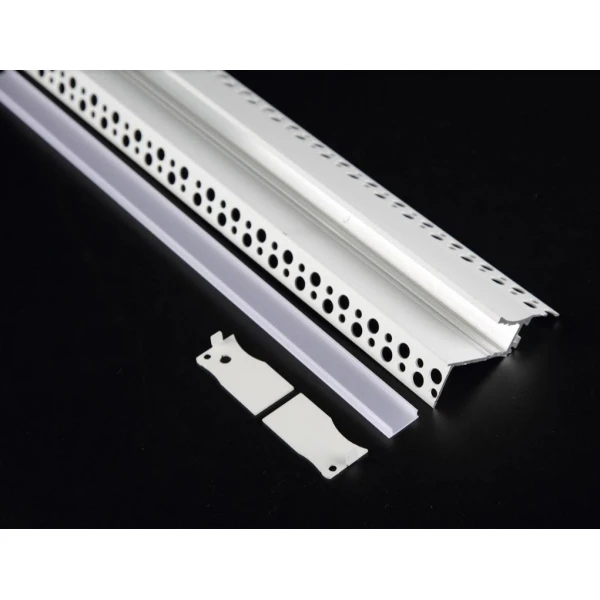 Алюмінієвий профіль KLP4062TR_3 KLOODI для LED стрічок, з розсіювачем врізного монтажу (ефект "тіньового шва") 3м. (Ціна за 1 штуку) - Фото 6