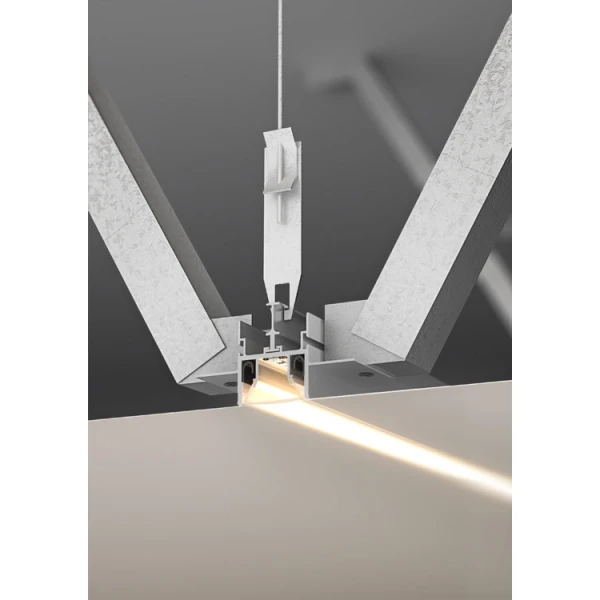 Алюмінієвий профіль FOLED для LED стрічок, з розсіювачем KLUS, 3м. (Ціна за 1 штуку) - Фото 5