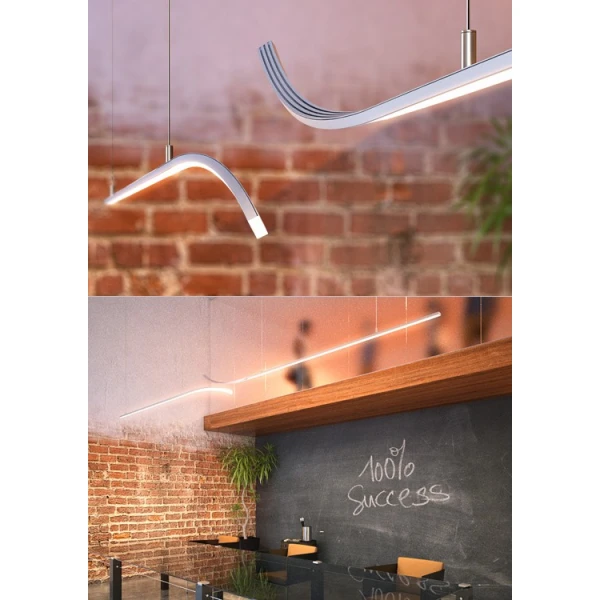 Алюмінієвий профіль GIZA-LL для LED стрічок, з розсіювачем KLUS, 3м. (Ціна за 1 штуку) - Фото 7