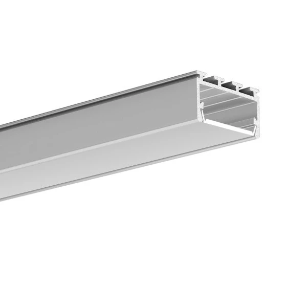 Алюмінієвий профіль GIZA-LL для LED стрічок, з розсіювачем KLUS, 3м. (Ціна за 1 штуку) - Фото 3