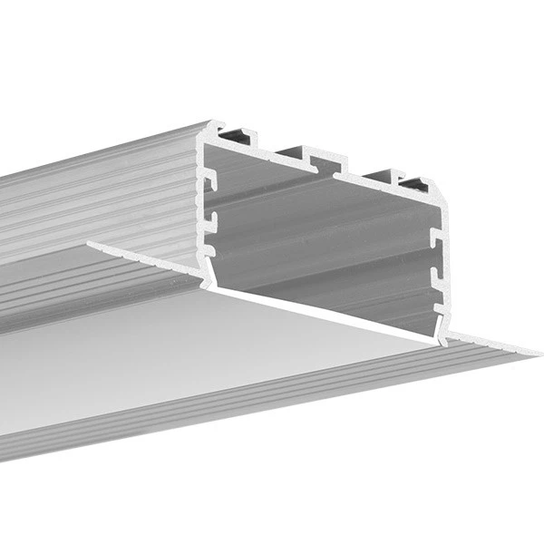 Алюмінієвий профіль KOZEL-50 для LED стрічок під шпаклівку, з розсіювачем KLUS, 3м. (Ціна за 1 штуку) - Фото 6