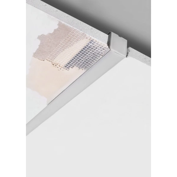 Алюмінієвий профіль KOZMA для LED стрічок під шпаклівку, з розсіювачем KLUS, 2м. (Ціна за 1 штуку) - Фото 7