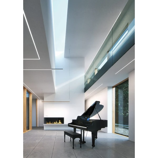 Алюмінієвий профіль KOZUS для LED стрічок під шпаклівку, з розсіювачем KLUS, 2м. (Ціна за 1 м.п.) - Фото 9