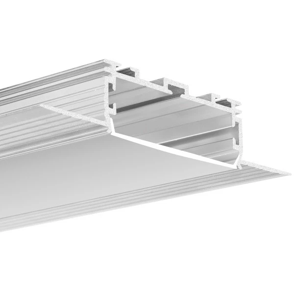 Алюмінієвий профіль KOZUS-50 для LED стрічок під шпаклівку, з розсіювачем KLUS, 3м. (Ціна за 1 штуку) - Фото 6