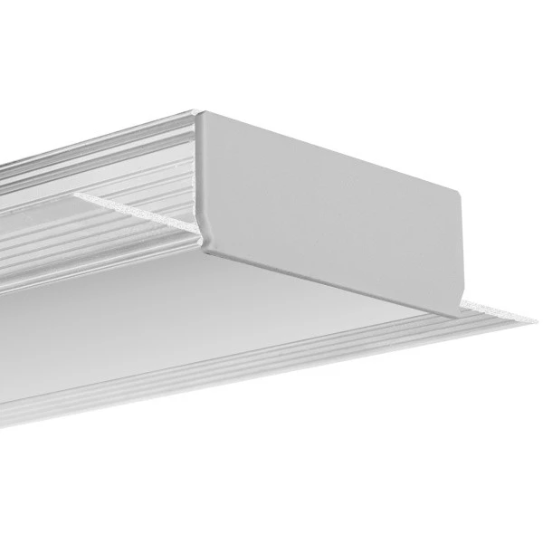 Алюмінієвий профіль KOZUS-50 для LED стрічок під шпаклівку, з розсіювачем KLUS, 3м. (Ціна за 1 штуку) - Фото 8