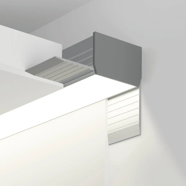 Алюмінієвий профіль KOZUS-CR для LED стрічок, з розсіювачем KLUS, 3м. (Ціна за 1 штуку) - Фото 5