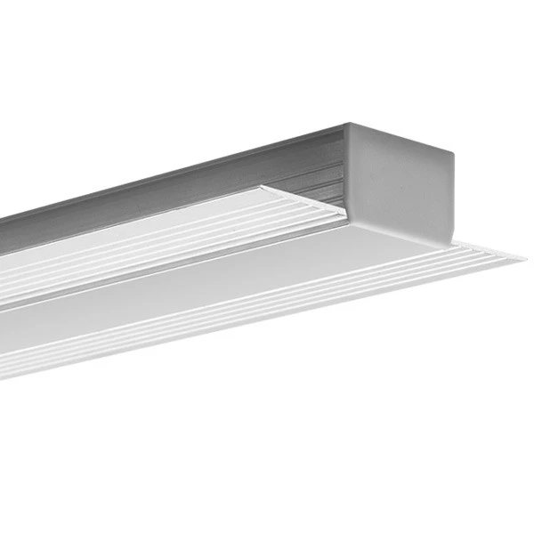 Алюмінієвий профіль KOZUS для LED стрічок під шпаклівку, з розсіювачем KLUS, 2м. (Ціна за 1 м.п.) - Фото 4