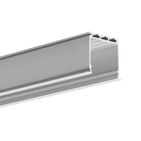 KLUS LOKOM 26,2*24,5 (мм). Врізний алюмінієвий профіль для LED стрічок, з розсіювачем, 3м. (Ціна за 1 штуку)