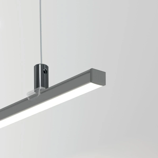 Алюмінієвий профіль PIKO 10*7 (мм) для LED стрічок, з розсіювачем KLUS, 3м. (Ціна за 1 штуку) - Фото 5