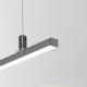 Алюмінієвий профіль PIKO 10*7 (мм) для LED стрічок, з розсіювачем KLUS, 3м. (Ціна за 1 штуку)