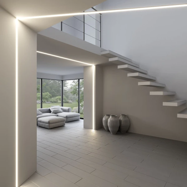 Алюмінієвий профіль TEKNIK-ZM для LED стрічок, з розсіювачем KLUS, 3м. (Ціна за 1 штуку) - Фото 3