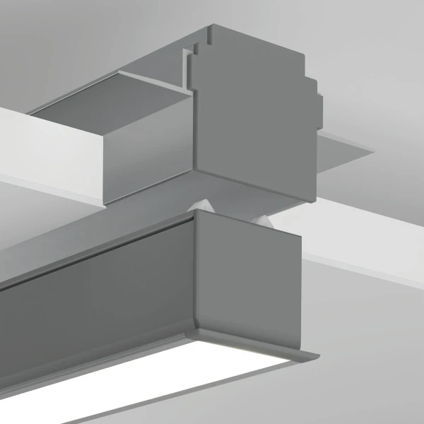 Алюмінієвий профіль TEKNIK-ZM для LED стрічок, з розсіювачем KLUS, 3м. (Ціна за 1 штуку) - Фото 4