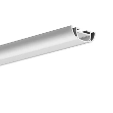 KLUS TOST 25,9*9,8 (мм). Накладний алюмінієвий профіль для LED стрічок, з розсіювачем. (Ціна за 1 м.п.)