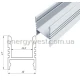Алюмінієвий накладний профіль ЛПС17 для LED стрічок, з розсіювачем LP. (Ціна за 1 м.п.)