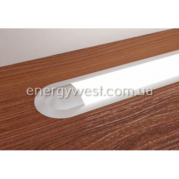 Алюмінієвий врізний профіль ЛПВ12 для LED стрічок, з розсіювачем LP. (Ціна за 1 м.п.) - Фото 3