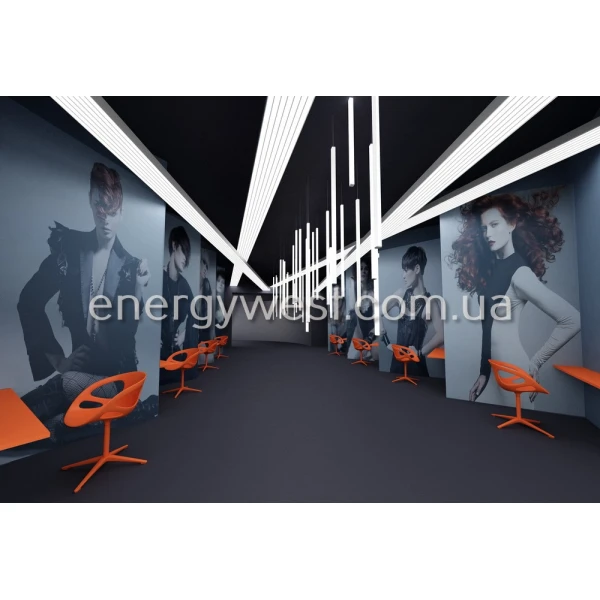 Профіль широкий алюмінієвий ЛСС для LED стрічок, з розсіювачем, LP. (Ціна за 1 м.п.) - Фото 2