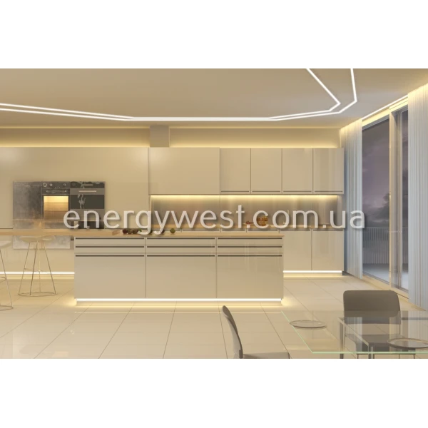 Профіль врізний широкий алюмінієвий ЛСВ70 для LED стрічок, з розсіювачем, LP. (Ціна за 1 м.п.) - Фото 2