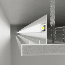 АПТШ-50 70*55,5 (мм). Профіль тіньового шва з розсіювачем білий 3 м. (Ціна за 1 м.п.)