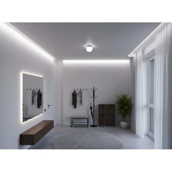 Алюмінієвий профіль тіньового шва з розсіювачем АПТШ-50 білий 3 м (Ціна за 1 м.п.) - Фото 4