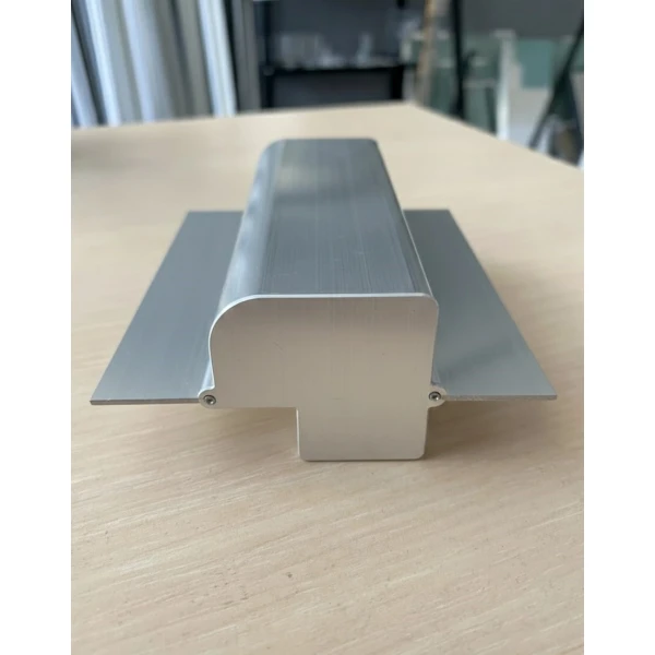 Заглушка алюмінієва для LED профіля тіньового шва РПТШ 22,5х37 без покриття, 1 шт. - Фото 2