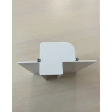 Алюмінієва заглушка для профіля тіньового шва РПТШ 22,5х37 LED біла, 1 шт.