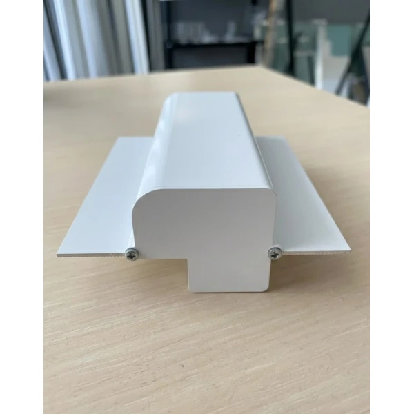 Заглушка алюмінієва для LED профіля тіньового шва РПТШ 22,5х37 біла, 1 шт. - Фото 2