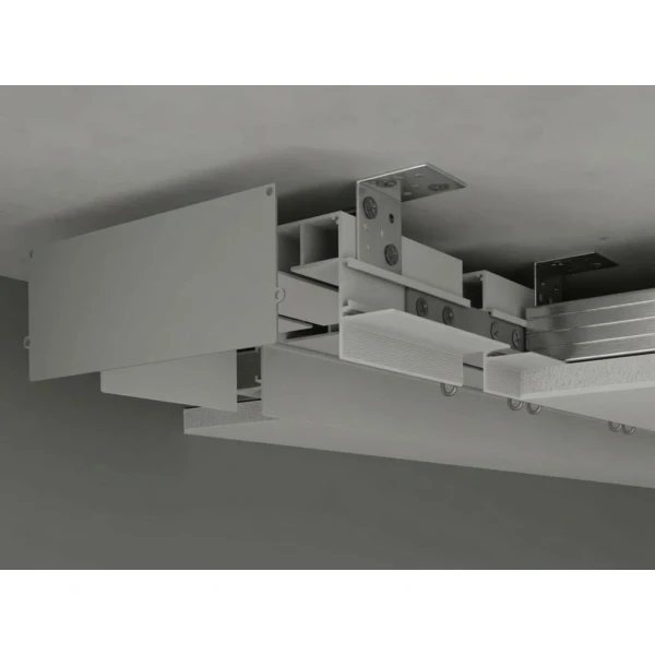 Дворядний карниз прихованого монтажу з led-підсвіткою, чорний, з розсіювачем KPM172-53-bl 172*53 (мм). (Ціна за 1 м.п.) / (Кратність замовлення: 3м) - Фото 7