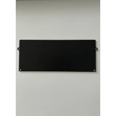 Алюмінієва заглушка до дворядного карнизу прихованого монтажу, чорна KPM172-53-zl-bl