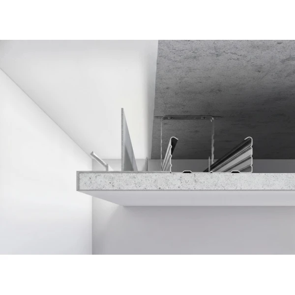 Алюмінієвий профіль тіньового шва універсальний без розсіювача С-1 без покриття 2,5 м (Ціна за 1 м.п.) - Фото 1