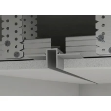 РПТШ-10 63,2*21,6 (мм). Роздільний профіль тіньового шва без розсіювача без покриття 3 м. (Ціна за 1 м.п.)