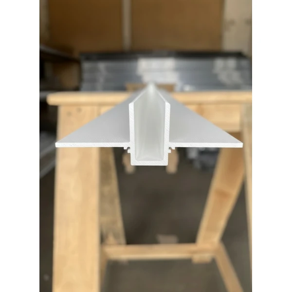 Алюмінієвий профіль тіньового шва без розсіювача РПТШ-10 білий 3 м (Ціна за 1 м.п.) - Фото 3