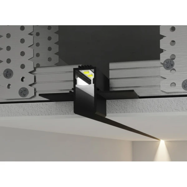 Алюмінієвий профіль тіньового шва з розсіювачем РПТШ-13 чорний 3 м (Ціна за 1 м.п.) - Фото 1