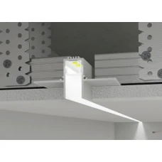 РПТШ-13 66,2*32,9 (мм). Профіль тіньового шва з розсіювачем білий 3 м. (Ціна за 1 м.п.)