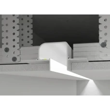 РПТШ 22,5*37 (мм). Роздільний профіль тіньового шва без розсіювача білий 3 м. (Ціна за 1 м.п.)