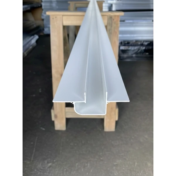 Алюмінієвий профіль тіньового шва без розсіювача РПТШ 22,5*37 білий 3 м (Ціна за 1 м.п.) - Фото 4