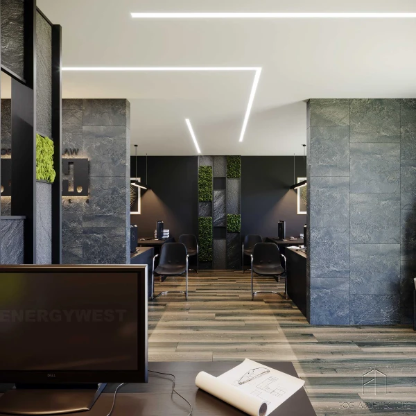 Профіль  врізний широкий алюмінієвий ЛСВ40 для LED стрічок, з розсіювачем, LP. (Ціна за 1 м.п.) - Фото 2