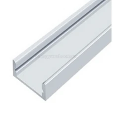 Накладний профіль ПФ-18 16*7 (мм) для LED стрічок алюмінієвий, з розсіювачем. (Ціна за 1 м.п.)