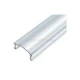 Алюмінієвий накладний профіль ПФ-18 для LED стрічок, з розсіювачем. (Ціна за 1 м.п.)