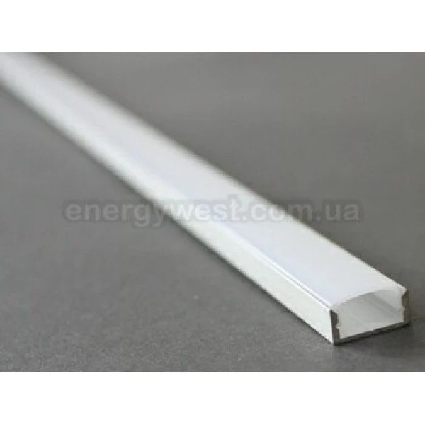 Алюмінієвий накладний профіль П3 для LED стрічок, з розсіювачем. (Ціна за 1 м.п.)