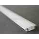 Алюмінієвий врізний профіль П1 для LED стрічок,з матовим розсіювачем. (Ціна за 1 м.п.)