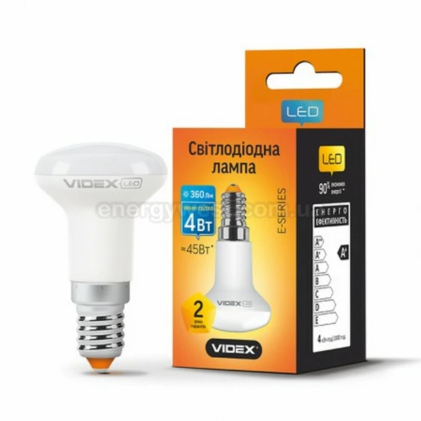 Світлодіодна лампа R39 4W E14 4100K Videx - Фото 2