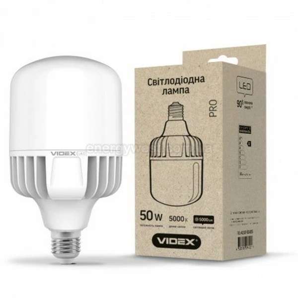 Світлодіодна лампа A118 50W E40 5000K Videx - Фото 2