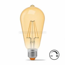 Світлодіодна лампа регулююча ST64FA 6W E27 2200K Videx