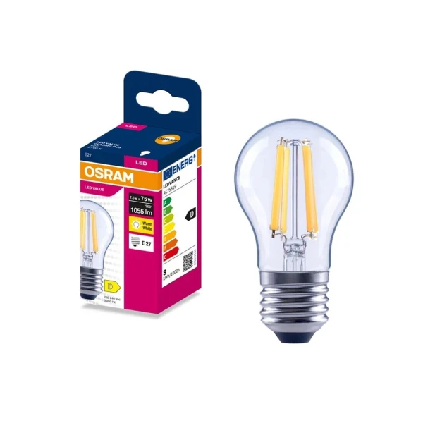 Світлодіодна лампочка Osram LED E27 A45 7.5Вт 2700К 4099854569784 - Фото 3