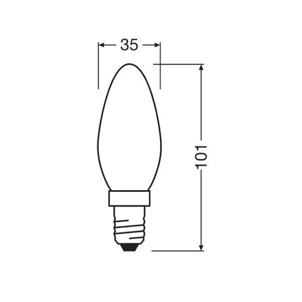 Світлодіодна лампочка Osram LED E14 7Вт 4000К 4099854545580 - Фото 4
