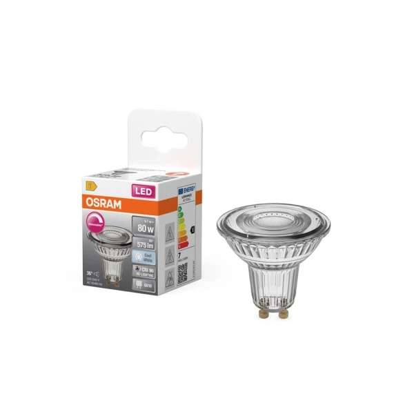 Світлодіодна лампочка Osram LED GU10 MR16 DIM 6.1Вт 4000К 4099854456954 - Фото 3