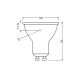 Світлодіодна лампочка Osram LED GU10 MR16 6.1Вт 2700К 4099854457388